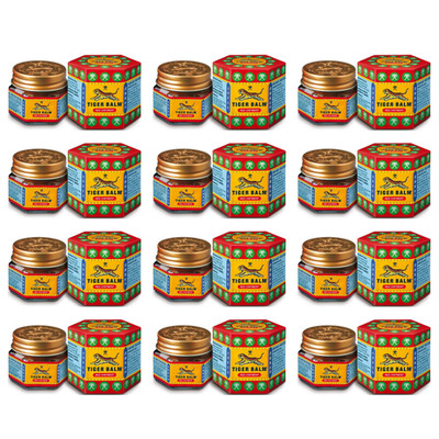 Tiger Balm Red Extra Strength 21ml Herbal Body Balm Warming Formula Pack of 12