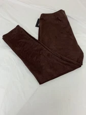 Halston Faux Suede Pull On Pants Women's size XL