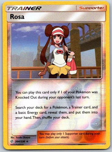 Rosa 204/236 Holo Rare SM - Cosmic Eclipse Holofoil (Heavily Played)
