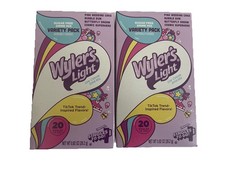 Wyler's Light Tik Tok Drink Mix Packets 2 Boxes 20ct Each WaterTok Variety Pack