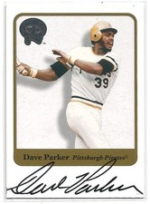 2001 Fleer Greats Of The Game Baseball Dave Parker Autographs #NNO