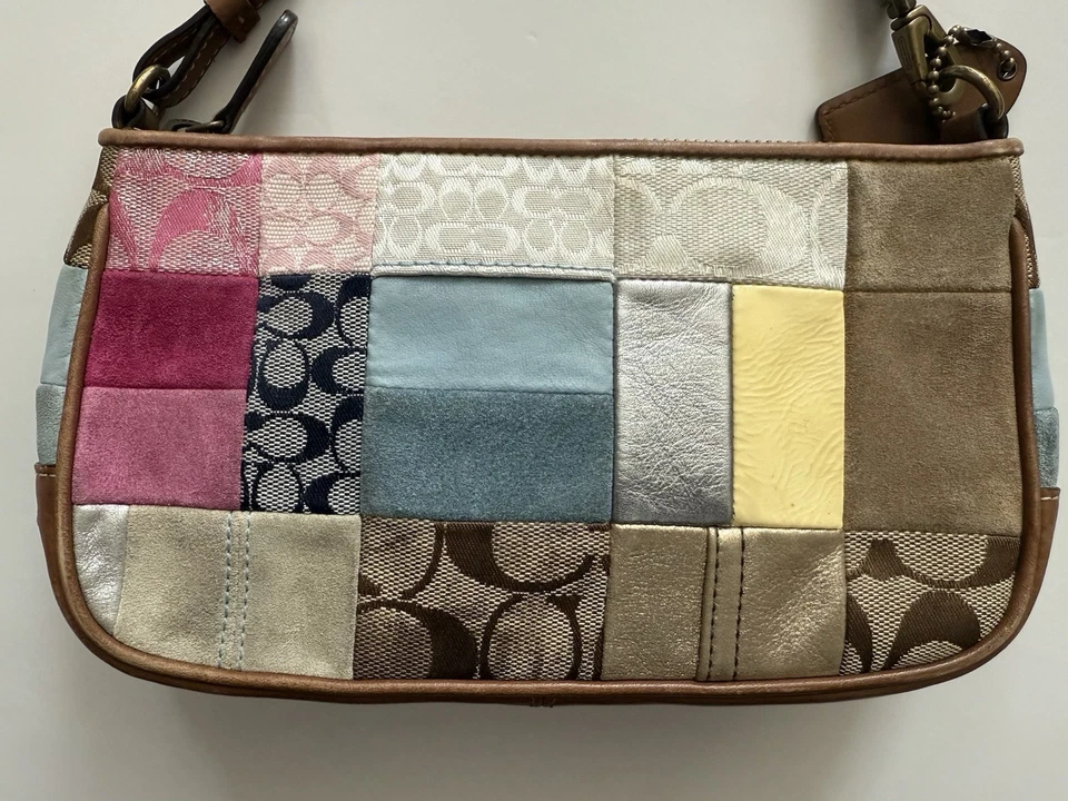 Super Rare Y2K COACH Signature Patchwork Demi Mini Shoulder Bag B06Q-10017 - Image 4 of 4