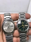 Lot of 2 Vintage Seiko 5 7019 and Orient 21 Jewels Automatic Men's Wristwatches
