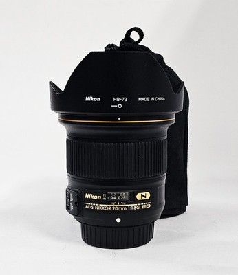 #Nikon AF-S NIKKOR 20mm F/1.8G + NIKON POUCH (S/N 240980)
