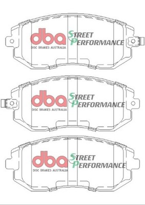 DBA Street Performance Front Brake Pads for Subaru Legacy & WRX 2006-2009