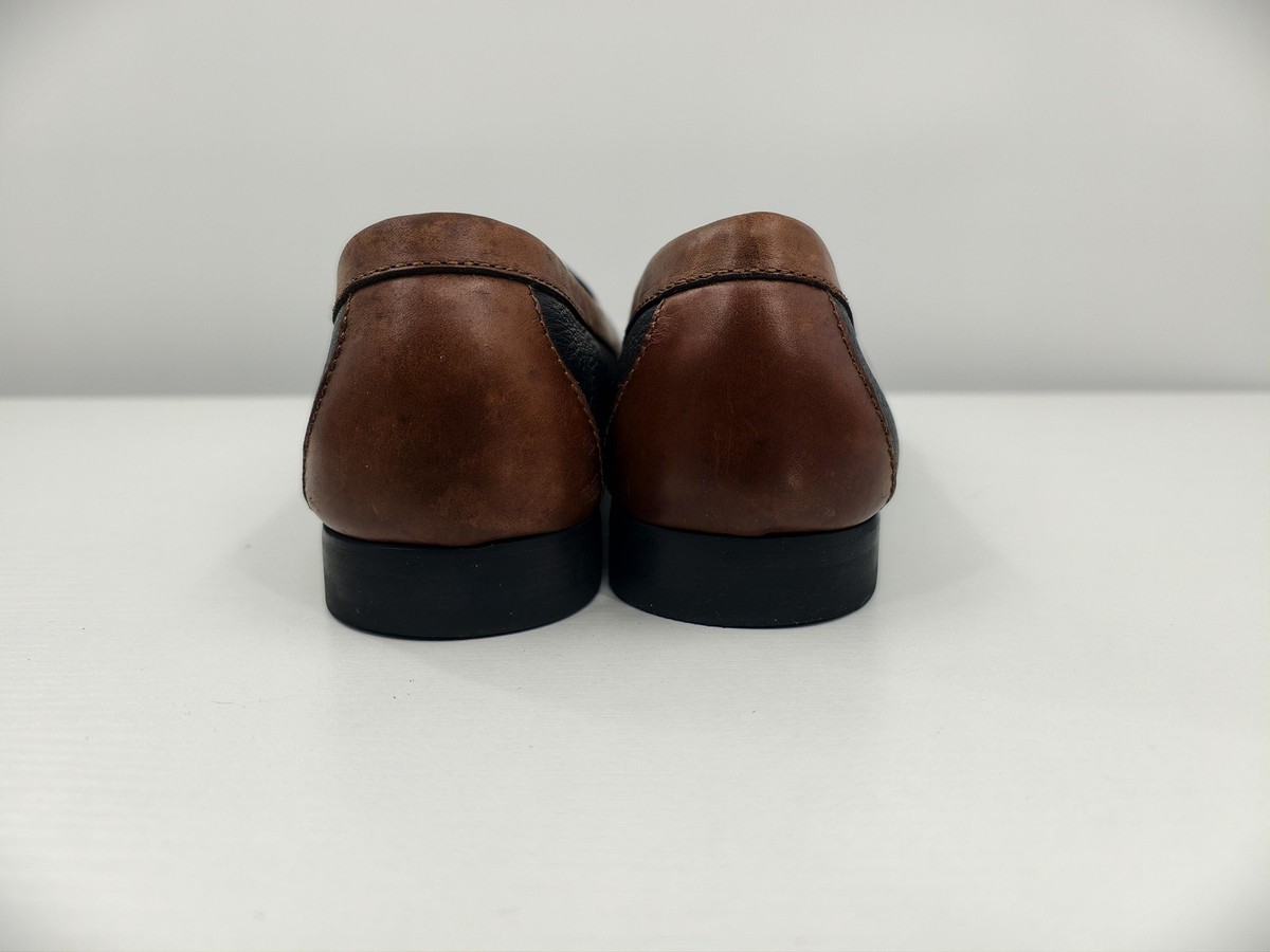 Cole Haan Tassel Loafer Mens Size 11 Black Brown Leather 