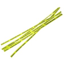 18 inch "Organically Grown" Yellow Twist Tie, Ideal for Produce, 1,000/Box