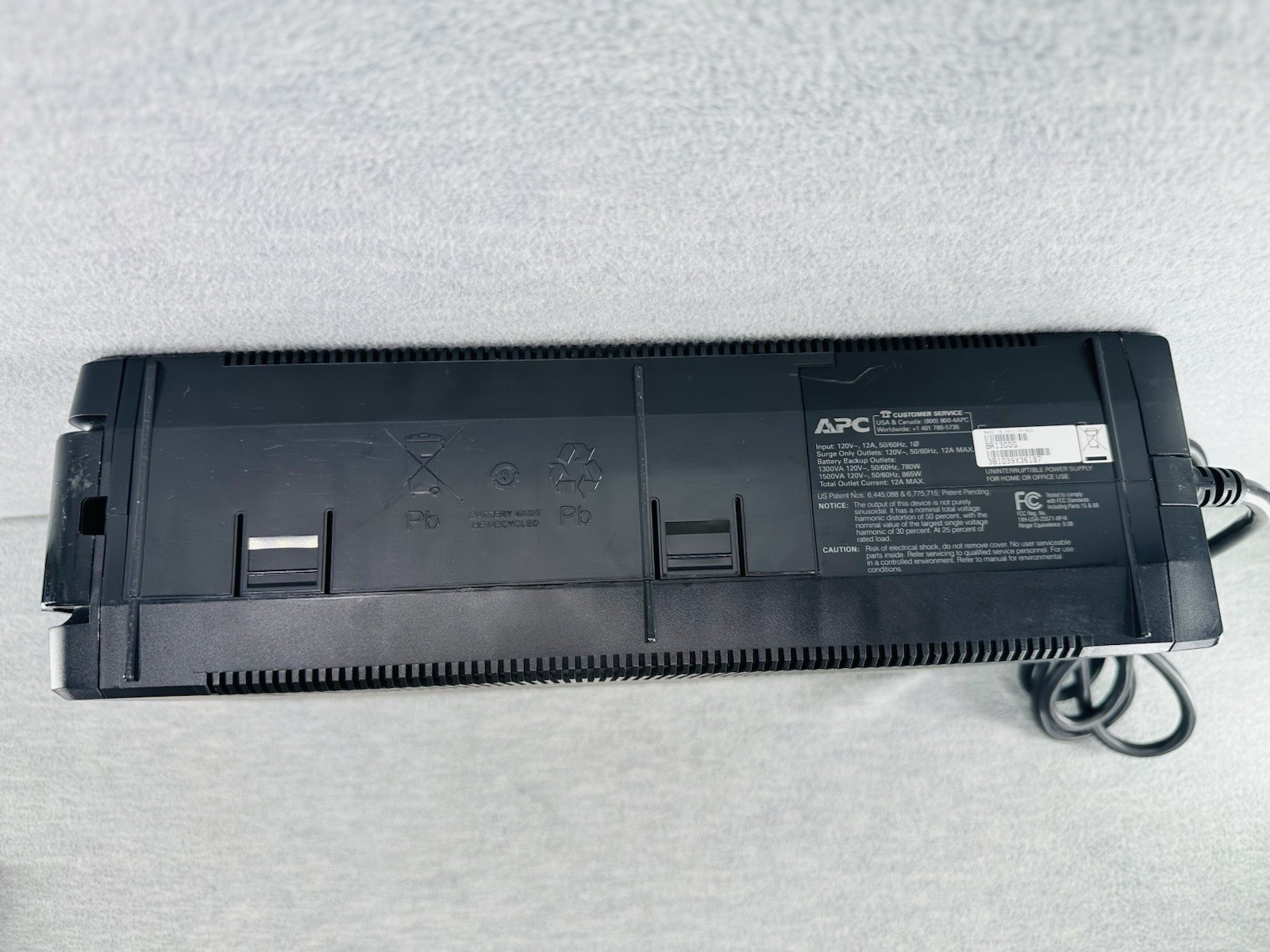 APC BACK-UPS PRO 1300 - BR1300G Battery Pro System Surge Protector    NO Battery