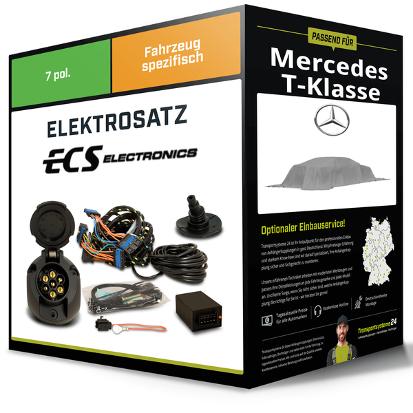 Elektrosatz 7-Pol Spezifisch FüR Mercedes T-Klasse 05.2022-Jetzt Neu Inkl. Eba-image