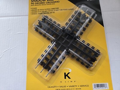 K Line O Gauge Shadow Rail 90 Degree Crossing Sealed New Sweet