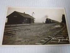 RPPC ANTIQUWE POSTCARD RAILROAD DEPOT HAMER NORTH DAKOTA EDDY CO. unincorporated