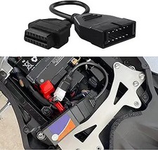 Obd1 To Obd2 Adapter Cable 12-pin To 16-pin Universal Scanner Diagnostic Tool F