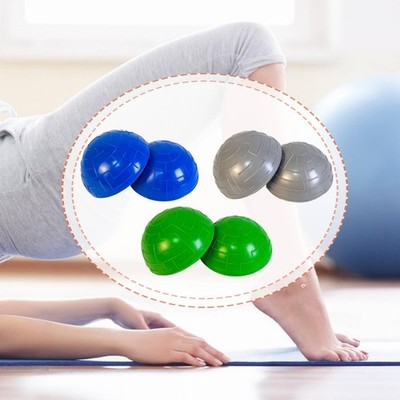 2 Stück Half Balance Bälle Pilates 15cmx15cm vielseitig Workout Frauen Home Gym