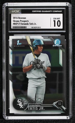 2016 Bowman Chrome Prospects Fernando Tatis Jr #BCP17 CGC 10 Gem Mint