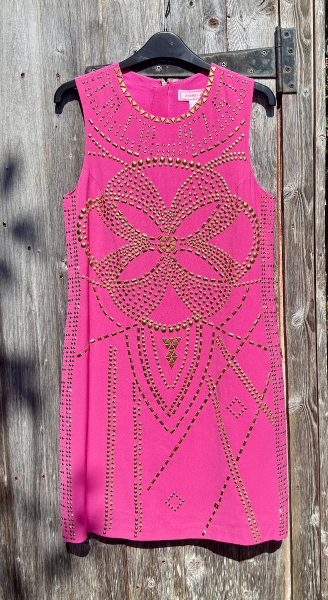 versace h&m pink dress versace for h&m