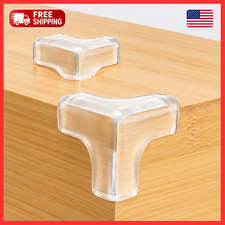 4/8/12/16pcs Silicone T-Shape Clear Corner Protectors Baby Safety Clear