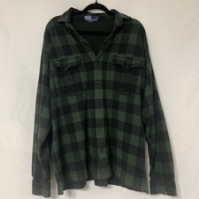 Rare Vintage POLO RALPH LAUREN Buffalo Plaid Casual Flannel Shirt 90s  Medium