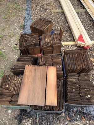 Primed Cedar Shingle Shakes Half-Square Coverage | 18'' Grooved | About 9 Crates