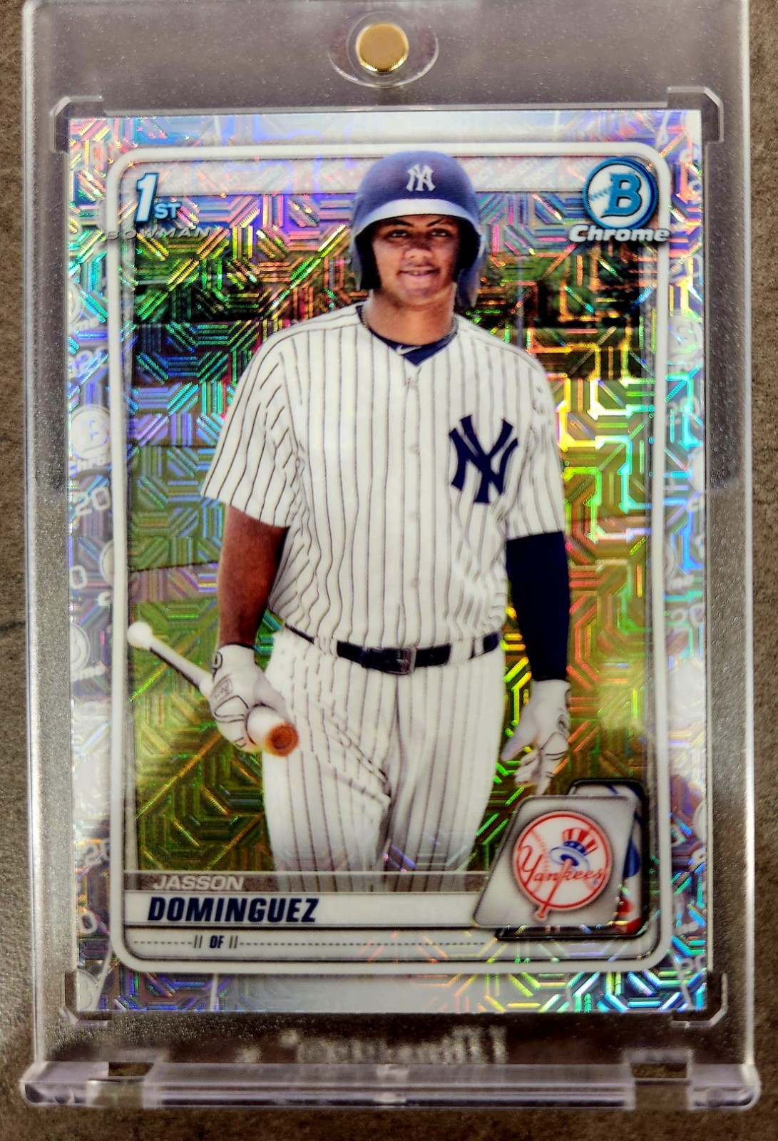 2020 Bowman Chrome Prospects 1st Jasson Dominguez BCP-8 Mojo Refractor RC BCP-8