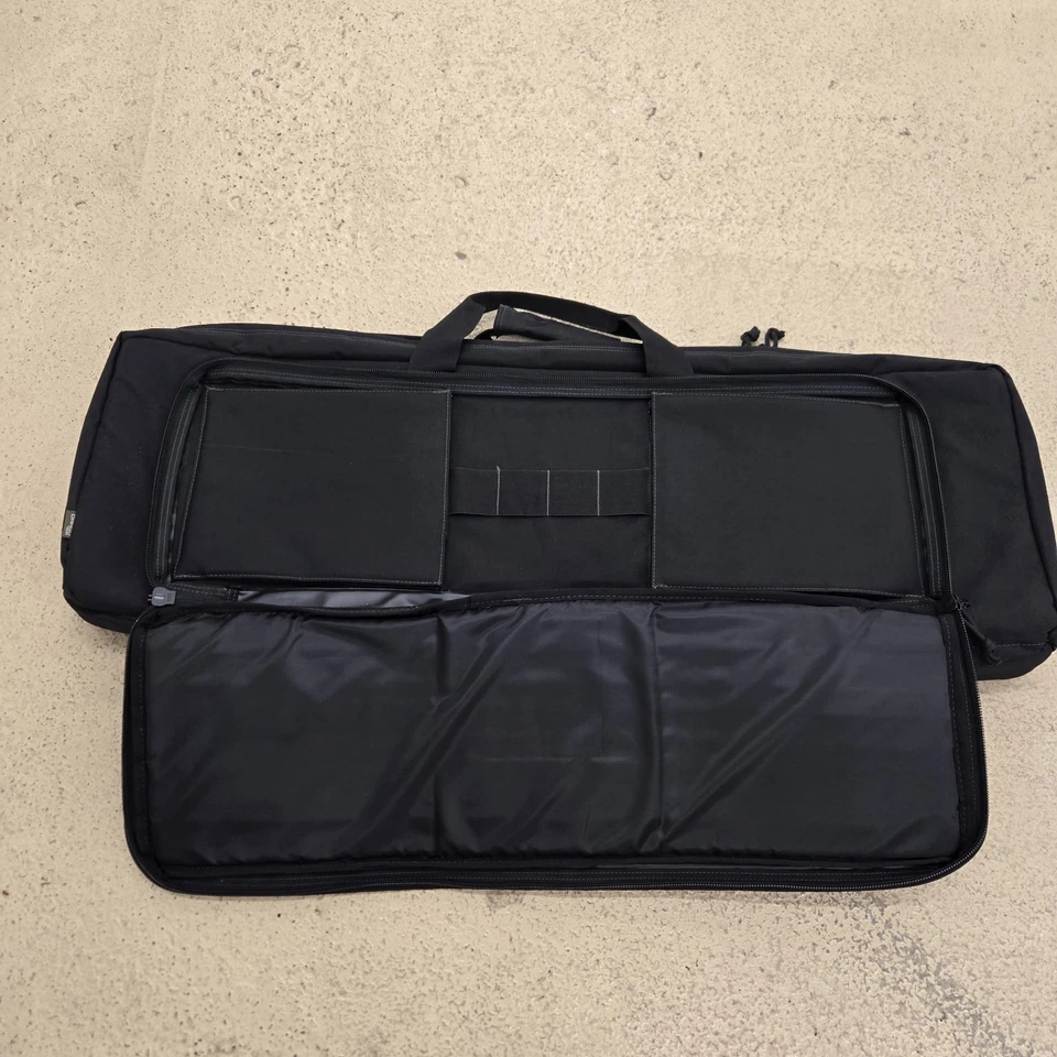 Estuche para rifle táctico Drago Gear doble bolsa pistola alcance acolchado negro Foto 4 de 4