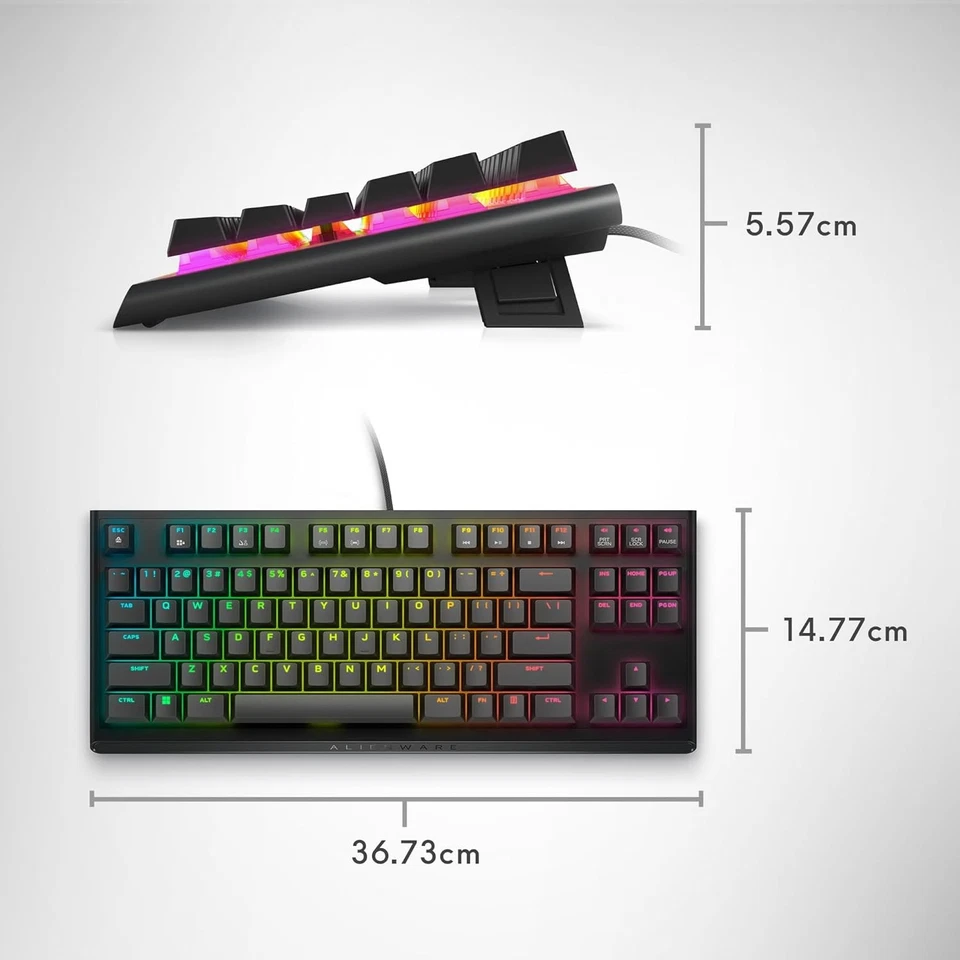 Dell Alienware Tenkeyless Gaming Keyboard - AW420K - Image 2 of 4