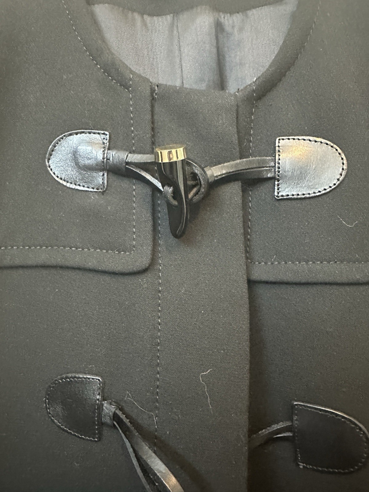 ZARA Women’s Black Toggle Button Double-Breasted … - image 8