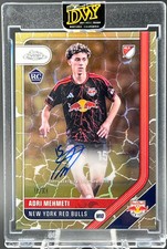2026 Topps Chrome MLS Adri Mehmeti XI Refractor RC Autograph /11 Red Bulls