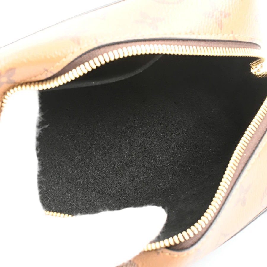 AUTH LOUIS VUITTON LOCKER DOPP KIT TRUNK CLUTCH BAG M29313 MONOGRAM REVERSE F/S image 4
