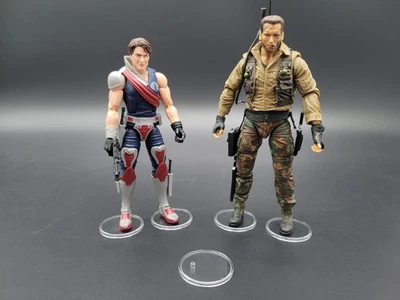 ACTION PLASTICS NECA & G.I Joe Classified LARGE CLEAR Figure Display Stands 1.5" Base Disc