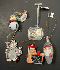 Lot of 5 Christmas Ornaments - New