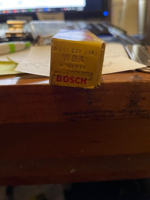W8A  Vintage Bosch Spark Plug W8A W145T1.1