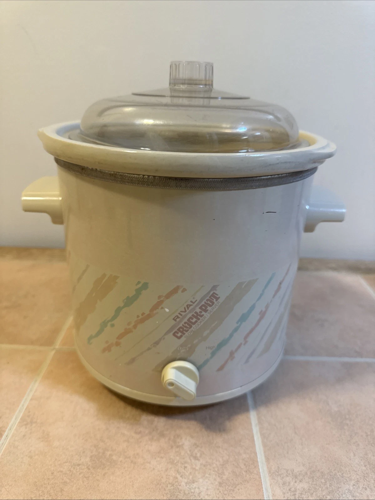 Vintage Rival Crock Pot Slow Cooker Model 3150/2 3.5 quarts Tested