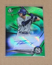 Trey Sweeney 2022 Bowman Platinum Green Certified Autograph Card /99