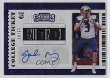 2019 Contenders Draft Picks Cracked Ice Ticket 10/23 Jake Browning Auto 08wd