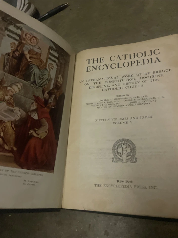 THE CATHOLIC ENCYCLOPEDIA 16 VOLUMES COMPLETE SET - 1913 SPECIAL EDITION ANTIQUE - Image 4 of 4