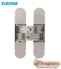 CERNIERA A SCOMPARSA PER PORTE CEAM 3D 1129 ARGENTO