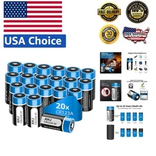 20 Count CR123A Lithium Battery Pack, 1600mAh - Safe for Flashlights & Alarms