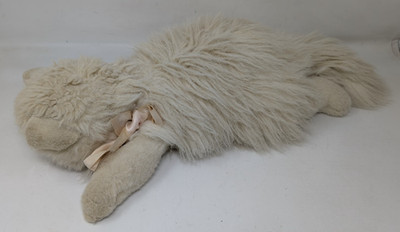 Vintage TY White Persian Angel Cat Pink Bow #1001 Plush Toy 1987 Korea Realistic
