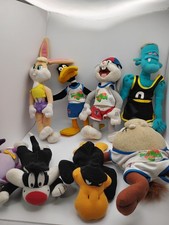 Lot Of 8 1996 Looney Toons Space Jam Plushies