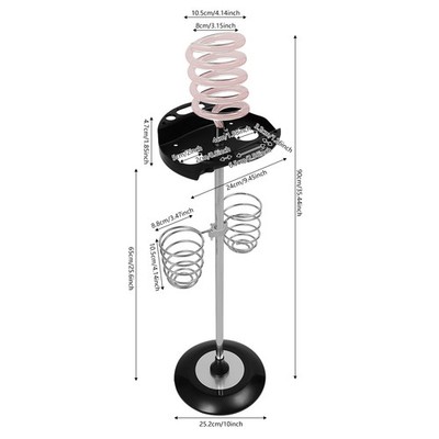 Hair Dryer Stand For Bedroom Beauty Salon Hair Dryer Stand With Spiral Holders