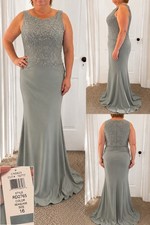 NWT   R M Richards Women  s Formal Gown   Size 16   Seaglass Style RD2765 Dress