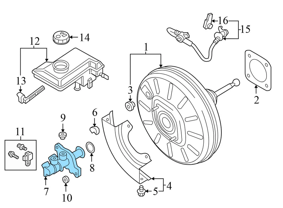 2018-2023 AUDI TTS QUATTRO - Cilindro mestre de freio 5Q1614019AB - Imagem 3 de 4