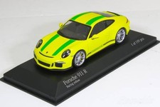 Minichamps 1/43 Porsche 911R 991 2016 Racing Yellow Green Stripe Limited 199 New