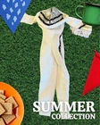 Barbie Doll Clothes Ken Jumpsuit Romper OMG Clone Bratz White Gym Vintage Dress