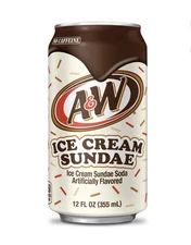 12-Pack A&W Ice Cream Sundae Soda Pop Limited Edition 12-fl oz Cans NEW FLAVOR