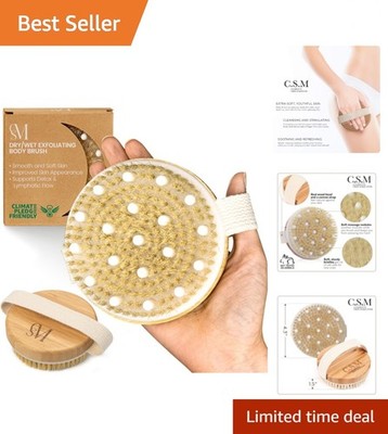 CSM Lymphatic Drainage Dry Brushing Set - Natural Boar Bristle Body & Face Brush