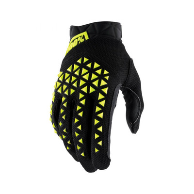 HANDSCHUHE 100% ERWACHSENE AIRMATIC CE SCHWARZ-NEONGELB GR.12 (XXL) (ZUGELASSEN IN