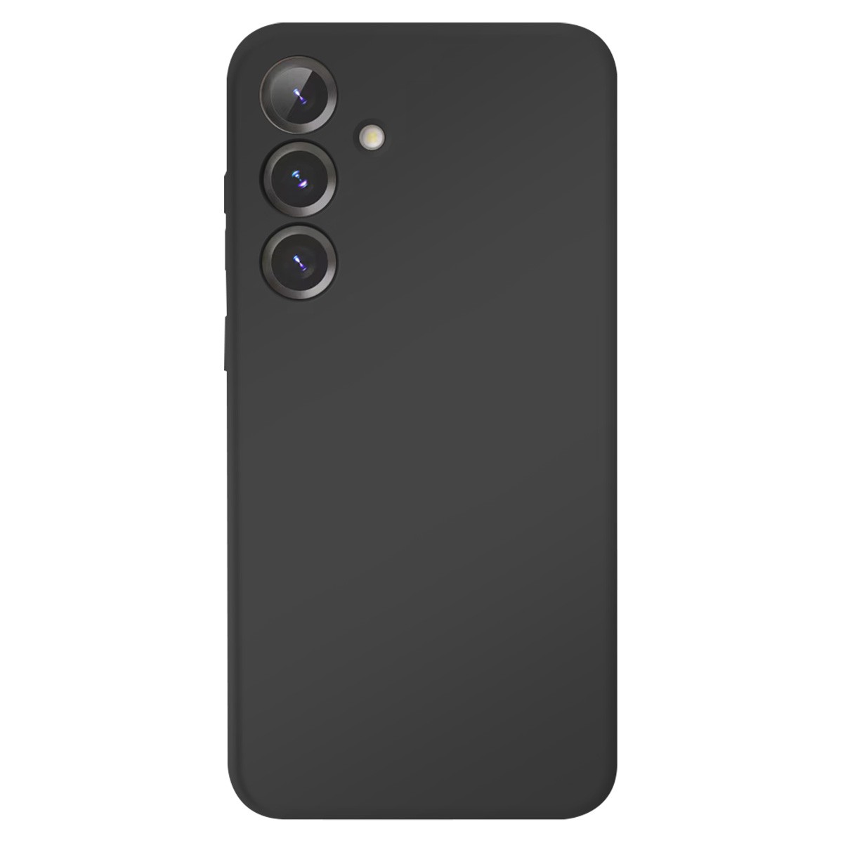 Coque Samsung S23 Jaym silicone microfibre noir fini les rayures et les traces