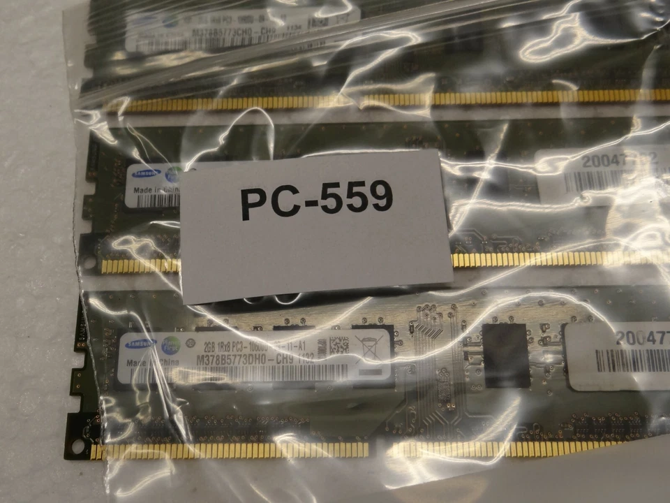 Arbeitsspeicher Samsung M378B5773CH0 (DH0) DDR3 -10600 1333Mhz 3x2GB 6GB PC-559 - Bild 4 von 4