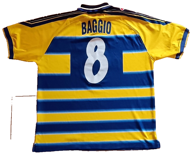 Parma Football Jersey 1999/2000 Number 8 Dino Baggio Size XL